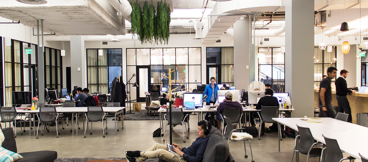 Bespoke, a coworking space at Westfield's shopping center in SF.