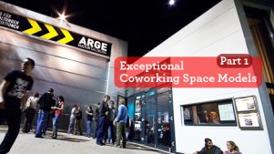 This article is the first in a series which highlights exceptional examples of coworking business models. Today we start at the beginning – temporary uses of spaces for coworking start-ups such this one in Salzburg (Austria) (Image: argekultur.at)