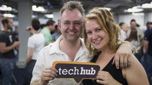 The founders of TechHub: Mike Butcher & Elizabeth Varley (Image: TechHub)
